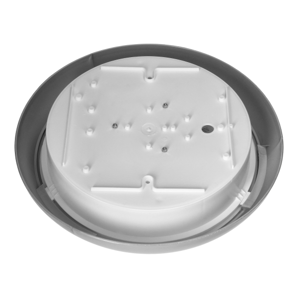 KOKO LED luminaire with microwave motion sensor, 12W, 3000K, 1100lm, silver-polypropylene, matt PC diffuser, IP44, IK10 KOKO LED luminaire with microwave motion sensor, 12W, 3000K, 1100lm, silver-polypropylene, matt PC diffuser, IP44, IK10