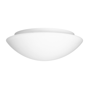 LUBA LED luminaire with microwave motion sensor, 18W, 3000K, 1650lm, white-steel, matt glass diffuser, IP44