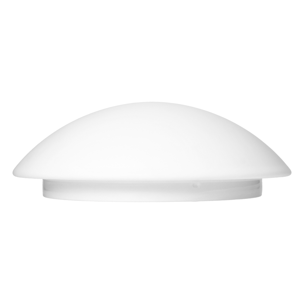 LUBA LED luminaire with microwave motion sensor, 24W, 4000K, 2400lm, white-steel, matt glass diffuser, IP44