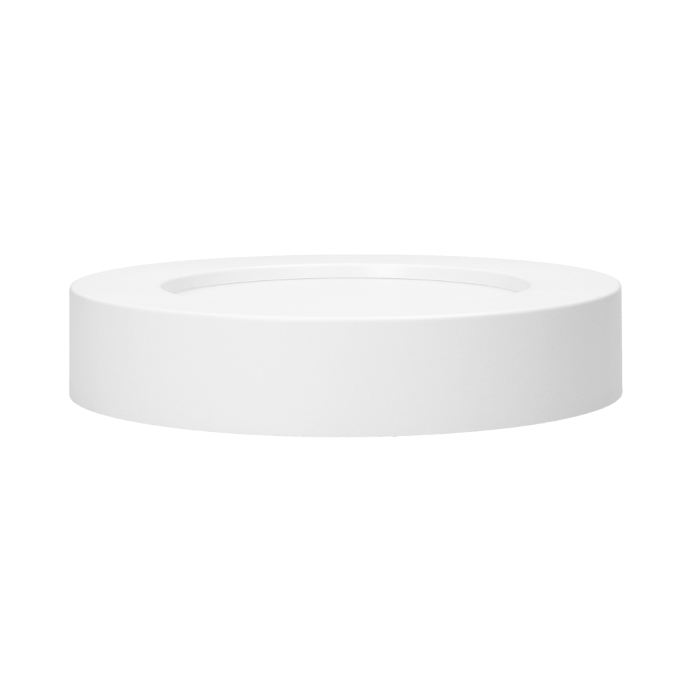 CITY LED 12W downlight, surface-mounted, round, 860lm, 3000K, white, built-in LED driver