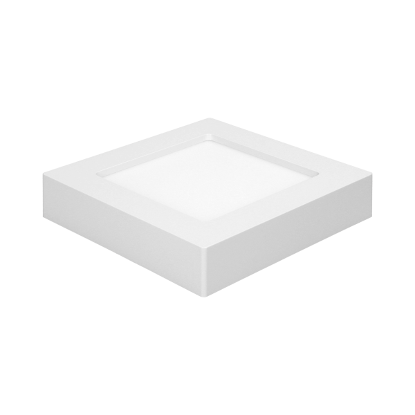 LETI LED 12W, downlight, surface-mounted, square, 800lm, 3000K, white, integrated LED power supply LETI LED 12W, downlight, surface-mounted, square, 800lm, 3000K, white, integrated LED power supply