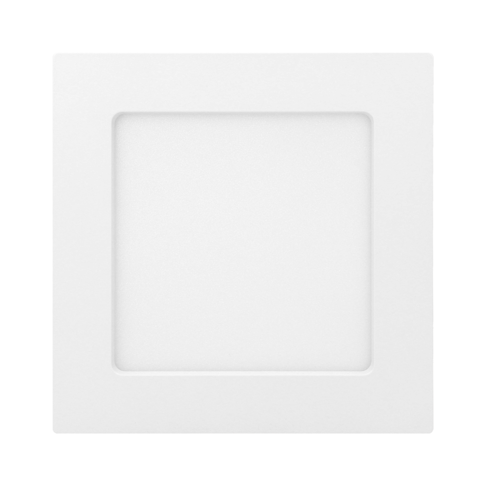 LETI LED 12W, downlight, surface-mounted, square, 800lm, 3000K, white, integrated LED power supply