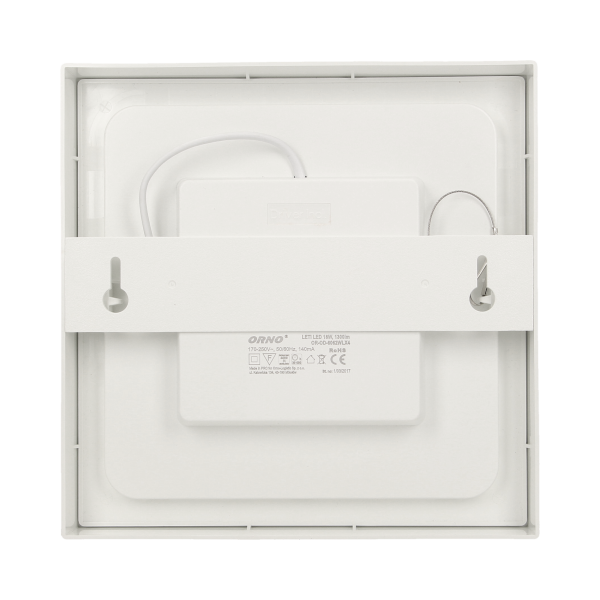 LETI LED 24W downlight, surface-mounted, square, 2000lm, 4000K, white, built-in LED driver LETI LED 24W downlight, surface-mounted, square, 2000lm, 4000K, white, built-in LED driver