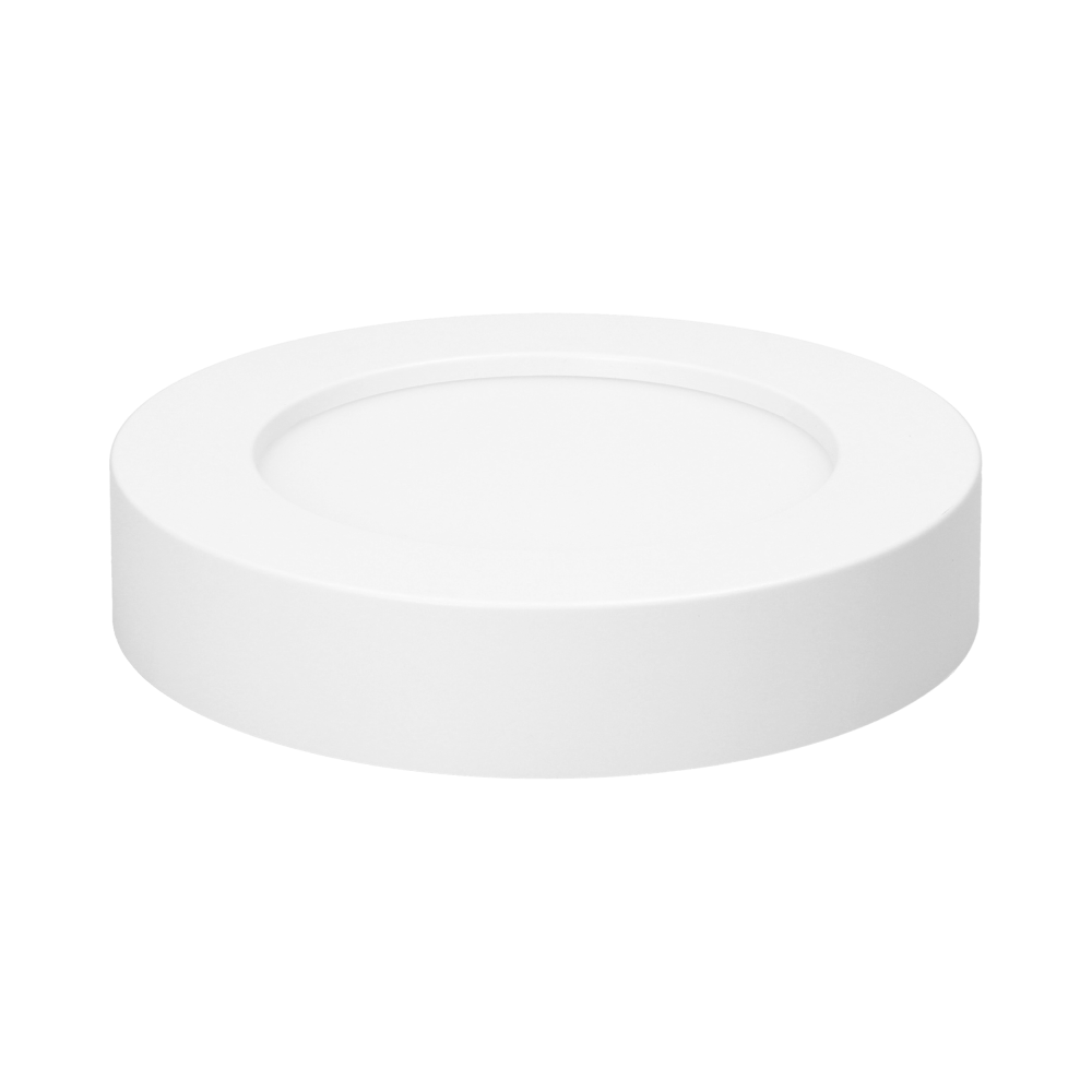 CITY LED 12W downlight, surface mounted, round, 800lm, 3000K, white, inbuilt LED power supply