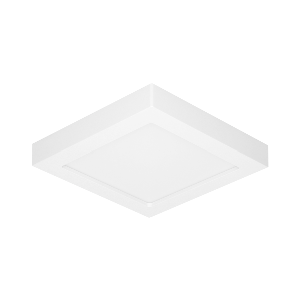 LETI LED 18W downlight, surface mounted, square, 1500lm, 3000K, white, inbuilt LED power supply LETI LED 18W downlight, surface mounted, square, 1500lm, 3000K, white, inbuilt LED power supply