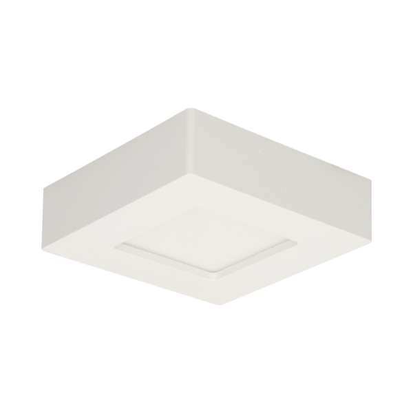 LETI LED 9W downlight, surface mounted, square, 530lm, 3000K, white, inbuilt LED power supply LETI LED 9W downlight, surface mounted, square, 530lm, 3000K, white, inbuilt LED power supply