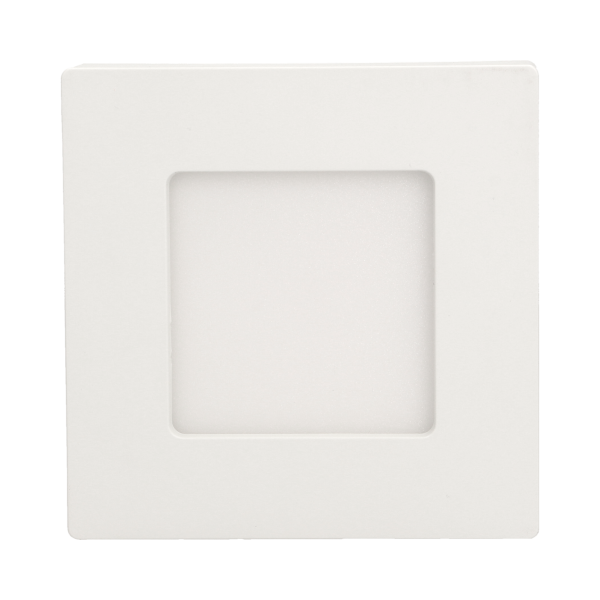 LETI LED 9W downlight, surface mounted, square, 530lm, 3000K, white, inbuilt LED power supply LETI LED 9W downlight, surface mounted, square, 530lm, 3000K, white, inbuilt LED power supply