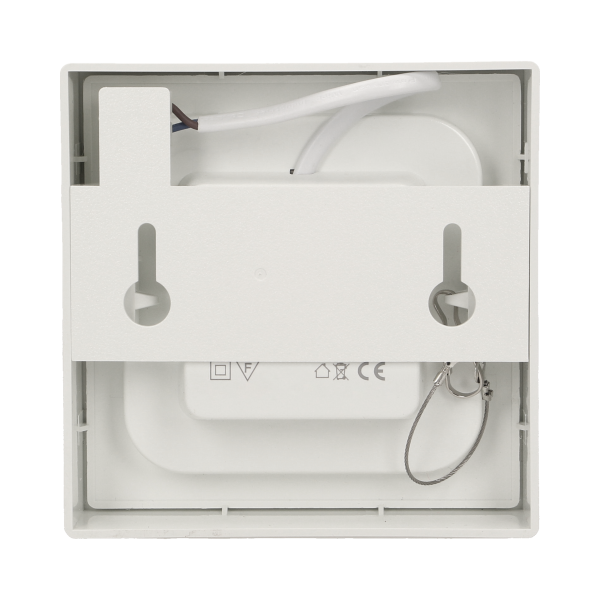 LETI LED 9W downlight, surface mounted, square, 530lm, 3000K, white, inbuilt LED power supply LETI LED 9W downlight, surface mounted, square, 530lm, 3000K, white, inbuilt LED power supply