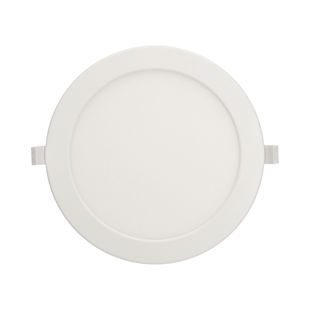 EURUS LED 18W downlight, flush-mounted, round, 1600lm, 4000K, white, built-in LED driver