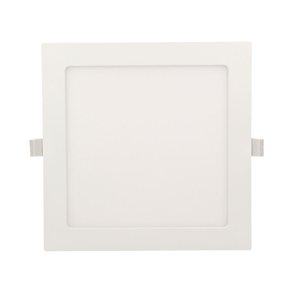 AKMAN LED 18W downlight, flush-mounted, square, 1600lm, 4000K, white, built-in LED driver