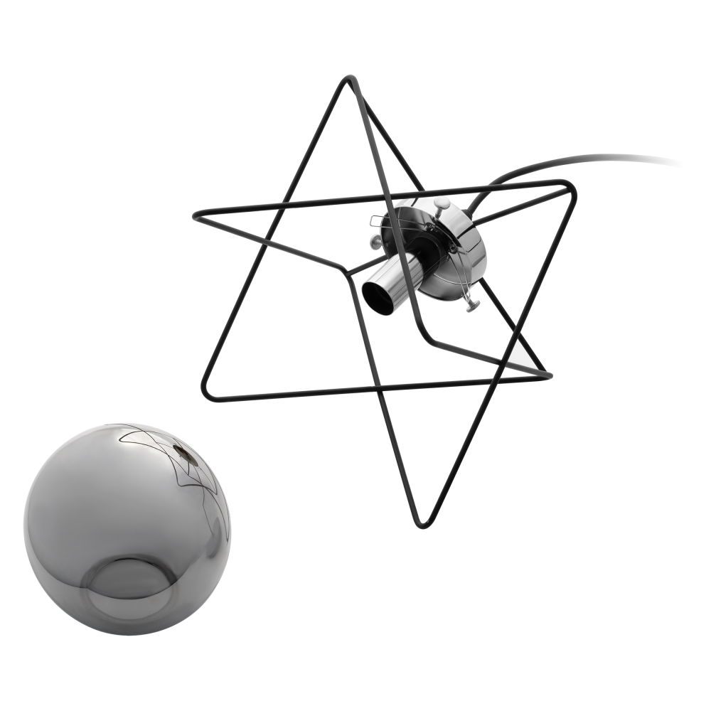 CORRADO 1P, pendant lamp, E14  max. 40W, chrome
