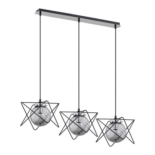 CORRADO 3P, pendant lamp, E14  max. 3x 40W, chrome CORRADO 3P, pendant lamp, E14  max. 3x 40W, chrome
