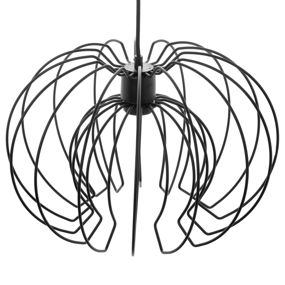 BOLA 1P, pendant lamp,  E27 max. 60W, black