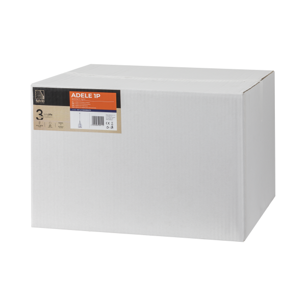 ADELE 1P, lampa wisząca, E27 max. 60W, czarna ADELE 1P, lampa wisząca, E27 max. 60W, czarna