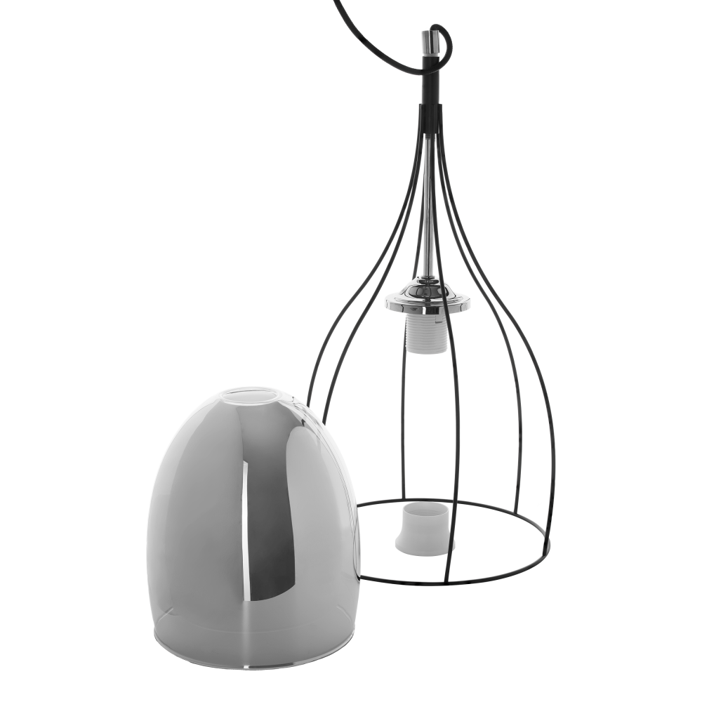 ADELE 1P, pendant lamp, E27 max. 60W, black