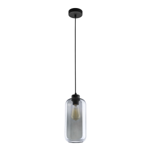 LAZIO 1P, lampa wisząca, E27  max.15W, czarna