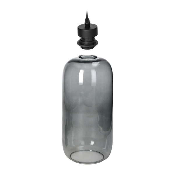 LAZIO 1P, pendant lamp, E27 max.15W, black LAZIO 1P, pendant lamp, E27 max.15W, black