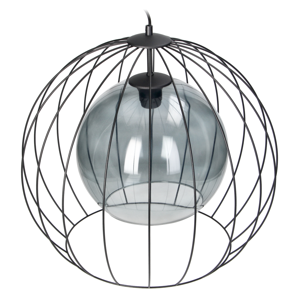 DUNIA 500 1P, pendant lamp, E27 max.15W, black