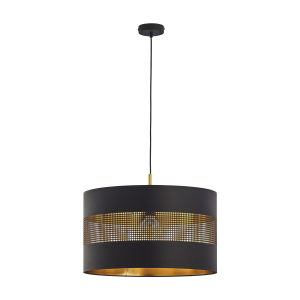 ALESSIO 1P, pendant lamp, E27 max.60W, black-gold