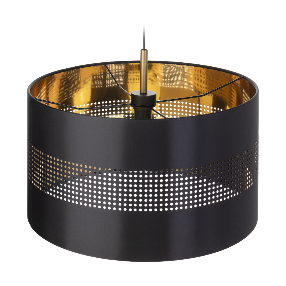 ALESSIO 1P, pendant lamp, E27 max.60W, black-gold