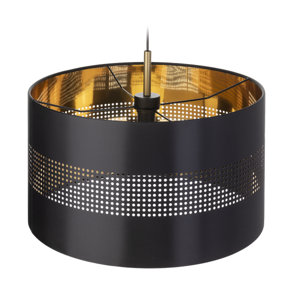 ALESSIO 1P, pendant lamp, E27 max.60W, black-gold ALESSIO 1P, pendant lamp, E27 max.60W, black-gold