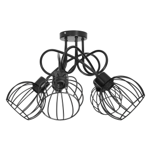 MARBELLA pendant lamp, max. power 5x60W, E27, black