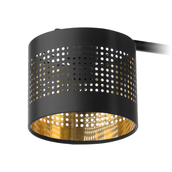 ALESSIO 3P, pendant lamp, E27 max.60W, black-gold ALESSIO 3P, pendant lamp, E27 max.60W, black-gold