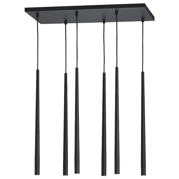 TABUNG 6P, pendant lamp, G9 max.6W, black TABUNG 6P, pendant lamp, G9 max.6W, black