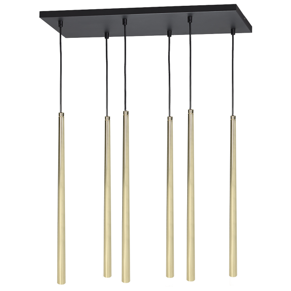 TABUNG 6P, pendant lamp, G9 max.6W, gold TABUNG 6P, pendant lamp, G9 max.6W, gold