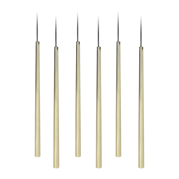 TABUNG 6P, lampa wisząca, G9  max.6W, złota TABUNG 6P, lampa wisząca, G9  max.6W, złota