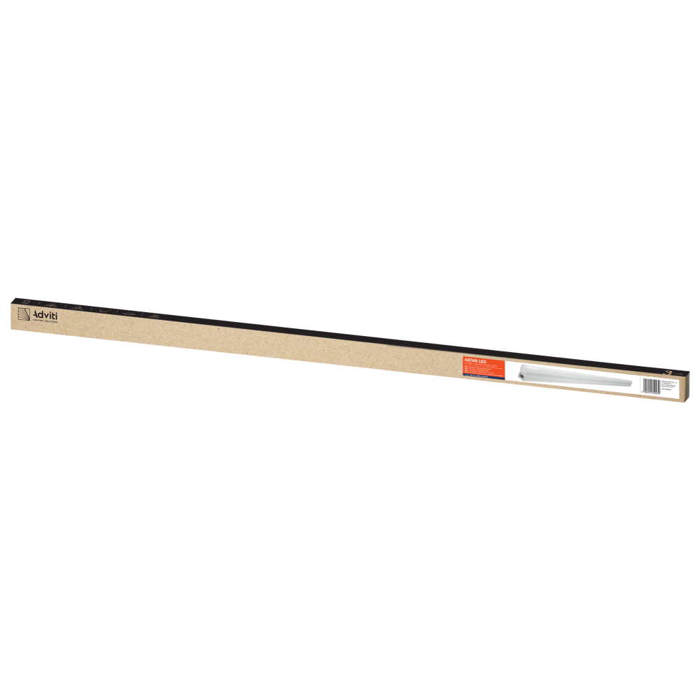 ASTAR LED 12W, linear fixture with cable for installation under the cabinet, 1080lm, 4000K, 2-pin plug, ON/OFF switch