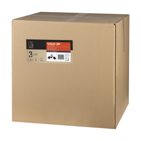VIGO lampa wisząca moc max. 3x60W, E27, czarna VIGO lampa wisząca moc max. 3x60W, E27, czarna