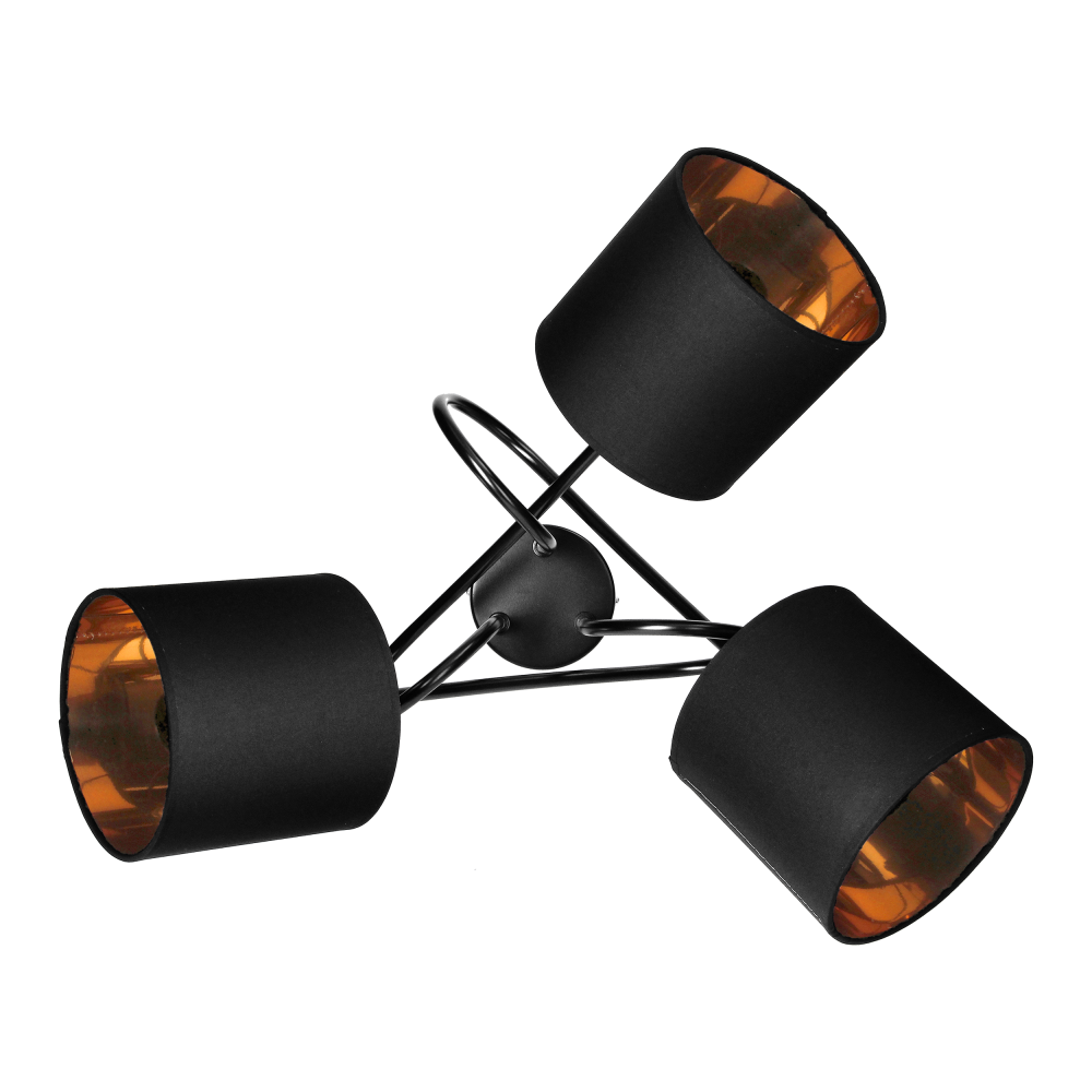 VIGO pendant lamp, max. power 3x60W, E27, black