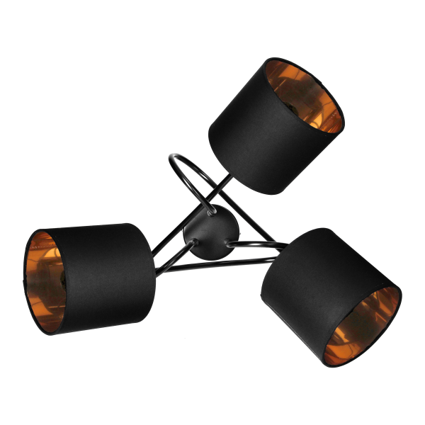 VIGO pendant lamp, max. power 3x60W, E27, black VIGO pendant lamp, max. power 3x60W, E27, black