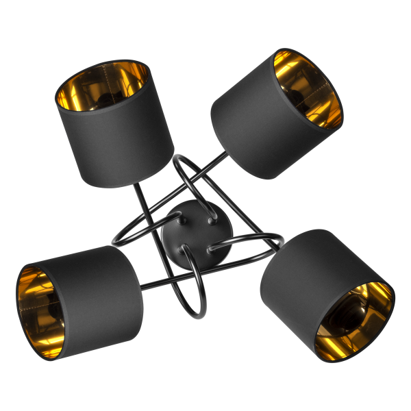 VIGO pendant lamp, max. power 4x60W, E27, black VIGO pendant lamp, max. power 4x60W, E27, black