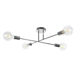 SOLO 4P E27, pendant light, max. 4x60W, chrome