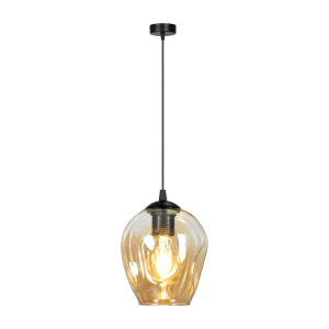 IRIS pendant lamp, max. power 60W, E27, black-gold