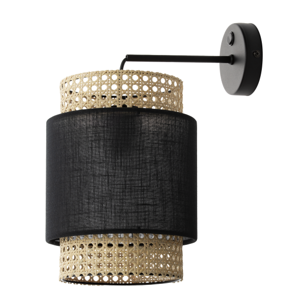 LANA 1P, wall lamp, E27 max. 60W, black LANA 1P, wall lamp, E27 max. 60W, black