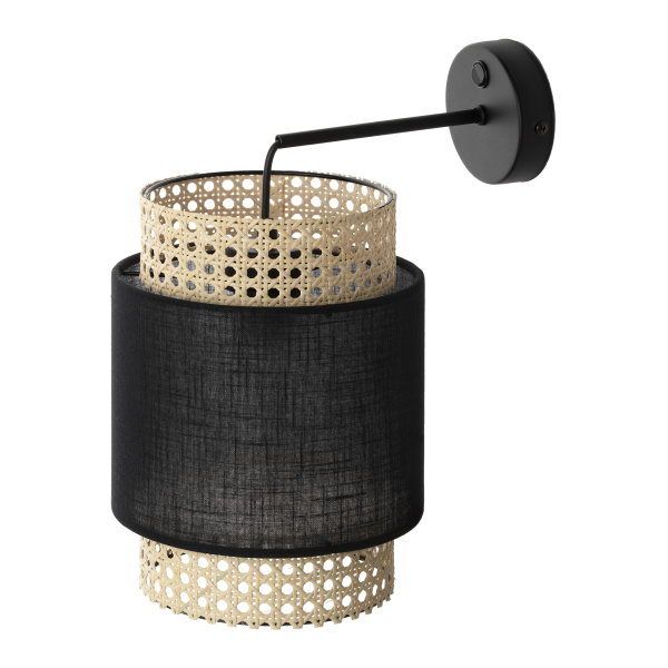 LANA 1P, wall lamp, E27 max. 60W, black LANA 1P, wall lamp, E27 max. 60W, black