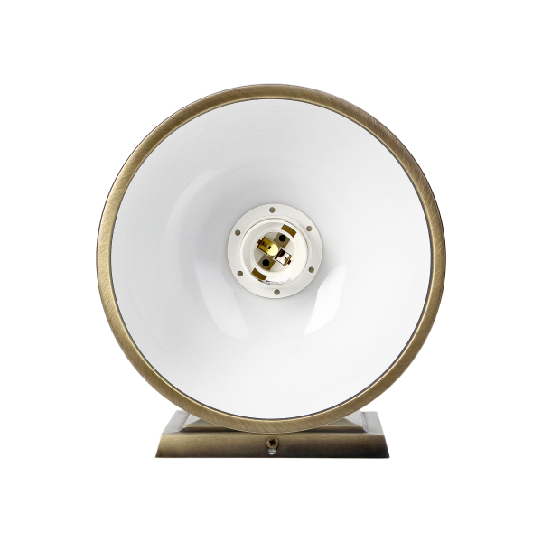 ARGOS 1P, wall lamp, E27 max.60W, metal, patinated brass, glass lampshade ARGOS 1P, wall lamp, E27 max.60W, metal, patinated brass, glass lampshade