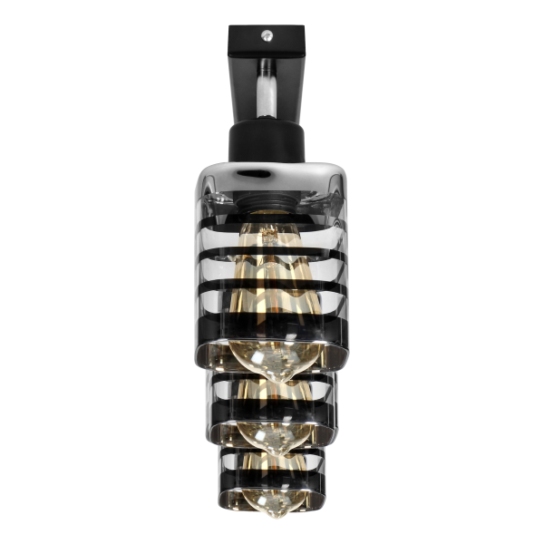 SIENA E27, wall and ceiling lamp, max. 2x60W, black, strip SIENA E27, wall and ceiling lamp, max. 2x60W, black, strip