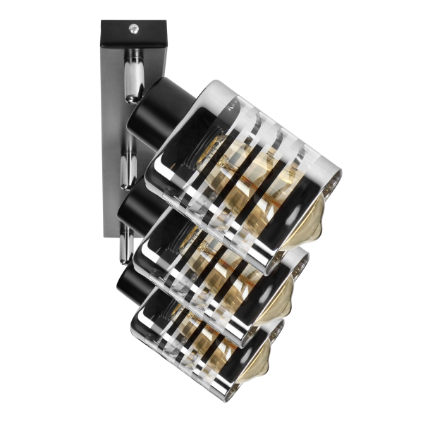 SIENA E27, wall and ceiling lamp, max. 2x60W, black, strip SIENA E27, wall and ceiling lamp, max. 2x60W, black, strip