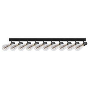 RIO SP 10, wall and ceiling light, E27 max. 10x60W, IP20, black