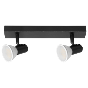 RIO SP 2 wall and ceiling light, GU10 max. 2x60W, IP20, black