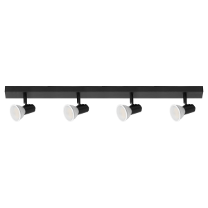 RIO SP 4 wall and ceiling light, GU10 max. 4x60W, IP20, black