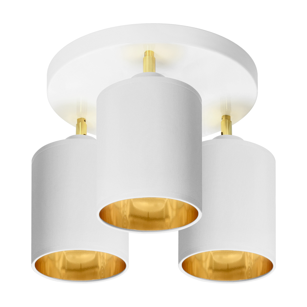 BATI wall and ceiling luminaire, max. power  3x60W, E27, white