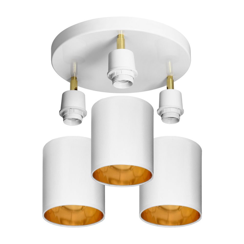 BATI wall and ceiling luminaire, max. power  3x60W, E27, white