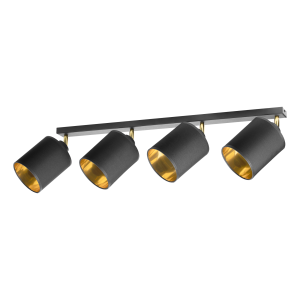 BATI wall and ceiling luminaire, max. power  4x60W, E27, black