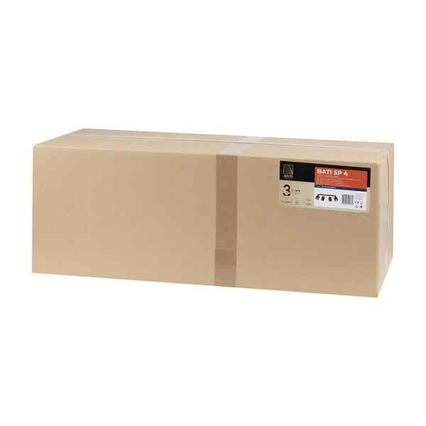 BATI oprawa ścienno-sufitowa, moc max. 4x60W, E27, czarna BATI oprawa ścienno-sufitowa, moc max. 4x60W, E27, czarna