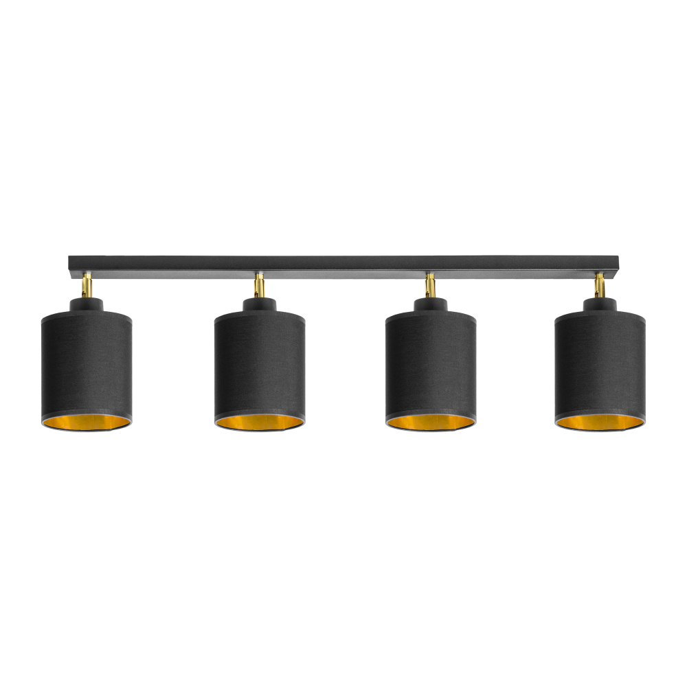 BATI wall and ceiling luminaire, max. power  4x60W, E27, black